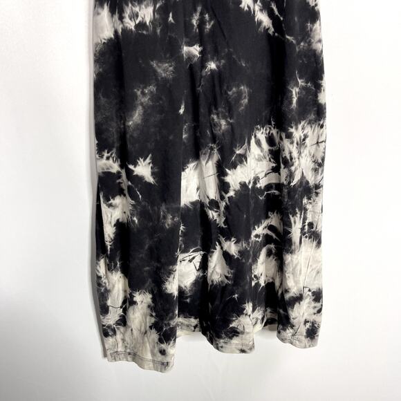 Urban Outfitters Medium Black Gray Tie Dye Keyhole Back Tank Top Dress Crew Neck - Picture 4 of 10